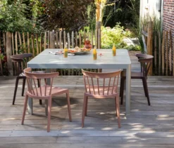 WOOOD 2 Gartenstühle, rosé