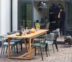 WOOOD 2 Gartenstühle, schwarz