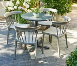 WOOOD 2 Gartenstühle, taupe