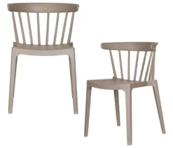 WOOOD 2 Gartenstühle, taupe