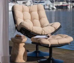 WOOOD Hocker »Bink«, Holz naturfarben