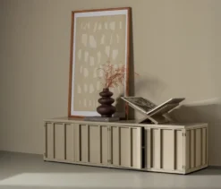 WOOOD Metall-TV-Schrank »Level«, sand