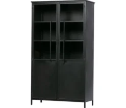 WOOOD Metall-Vitrine »Exhibit«, schwarz