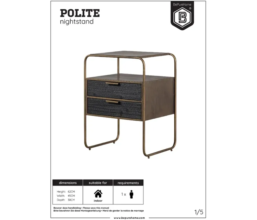 WOOOD Nachttisch »Polite«