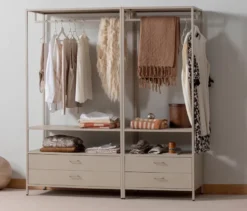 WOOOD offener Metall-Kleiderschrank »Ferris«, 100 cm