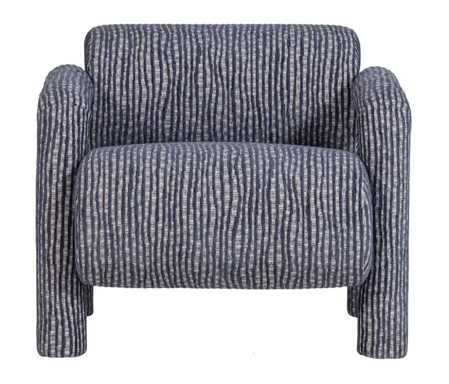 WOOOD Sessel »Lenny«, grau-blau