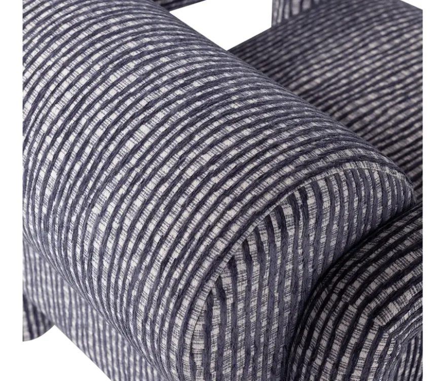 WOOOD Sessel »Lenny«, grau-blau