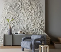 WOOOD Sessel »Lenny«, grau-blau