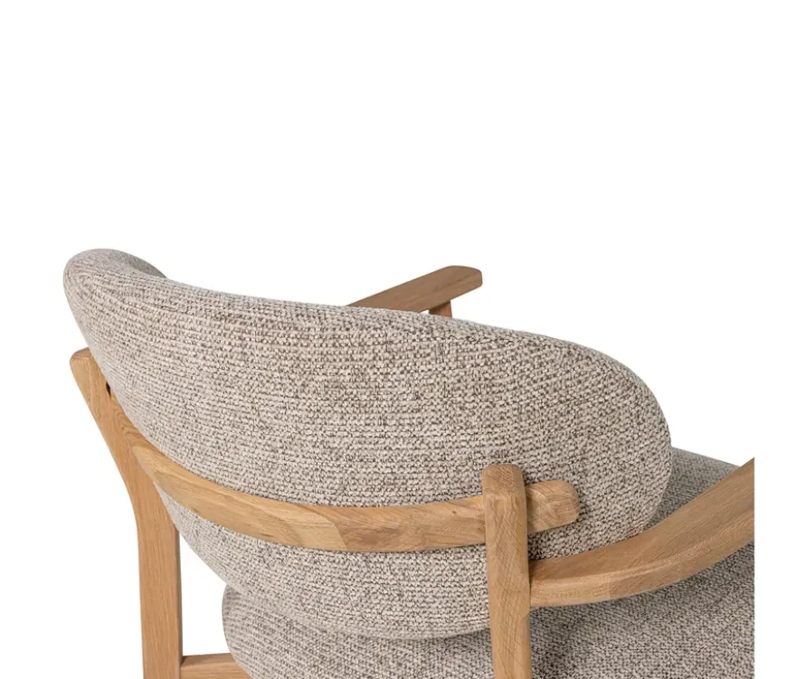 WOOOD Sessel »Udar« mit Holzrahmen, naturfarben