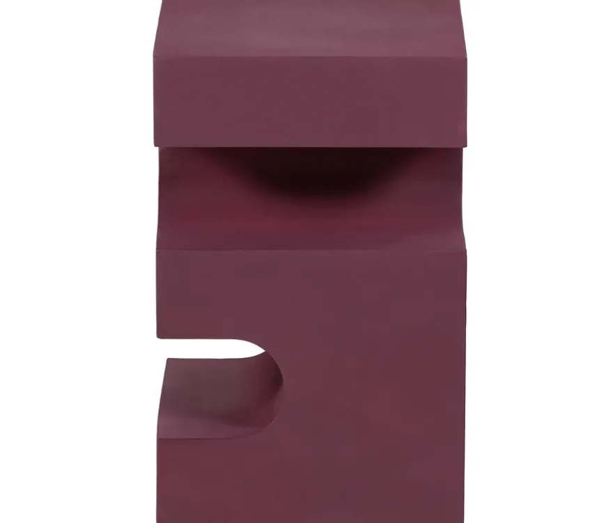 WOOOD Side Table »Jessa«, Metall, lila-braun