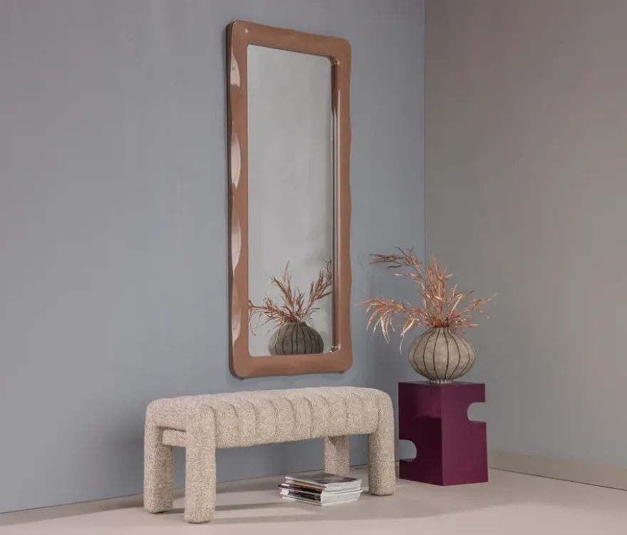 WOOOD Side Table »Jessa«, Metall, lila-braun