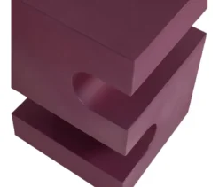 WOOOD Side Table »Jessa«, Metall, lila-braun