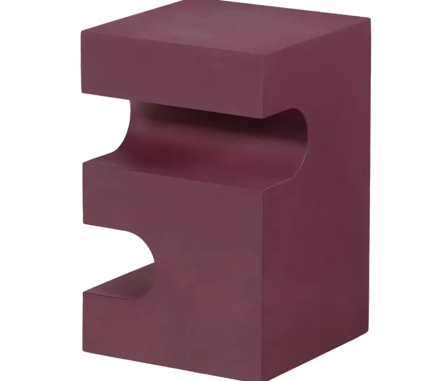 WOOOD Side Table »Jessa«, Metall, lila-braun
