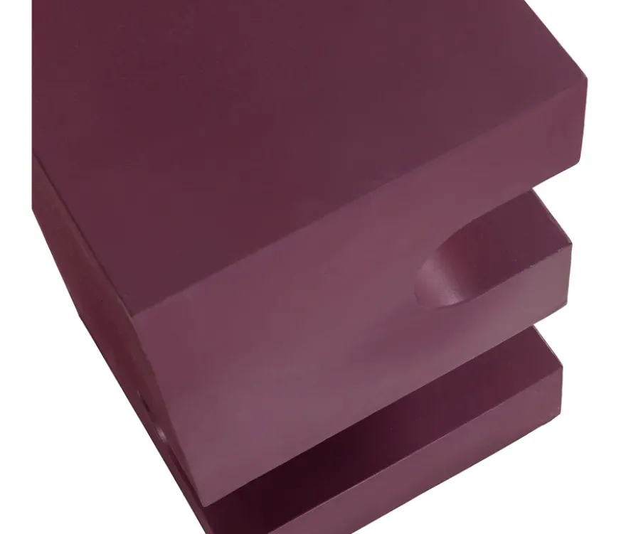 WOOOD Side Table »Jessa«, Metall, lila-braun