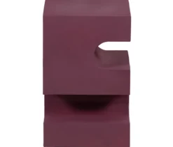 WOOOD Side Table »Jessa«, Metall, lila-braun