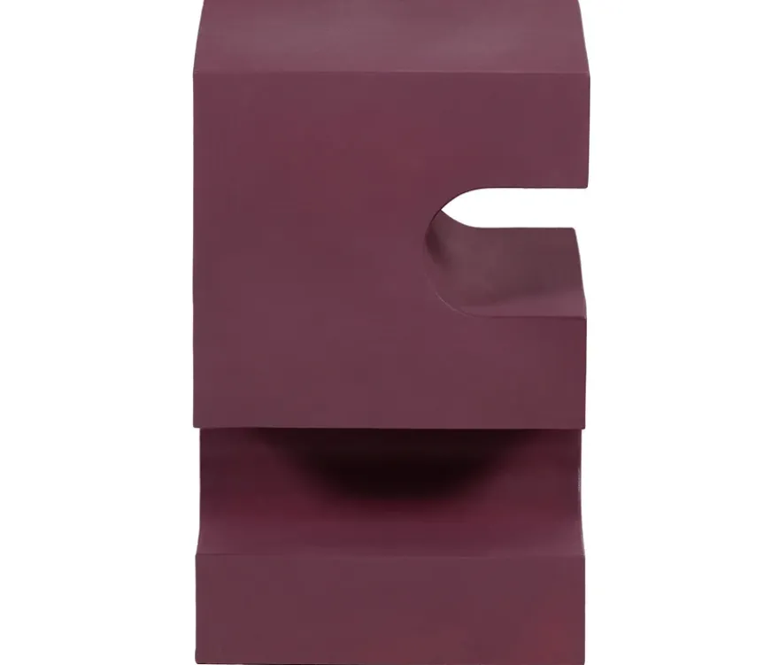 WOOOD Side Table »Jessa«, Metall, lila-braun