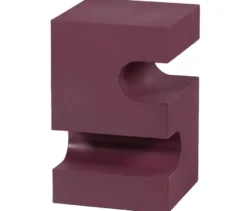 WOOOD Side Table »Jessa«, Metall, lila-braun