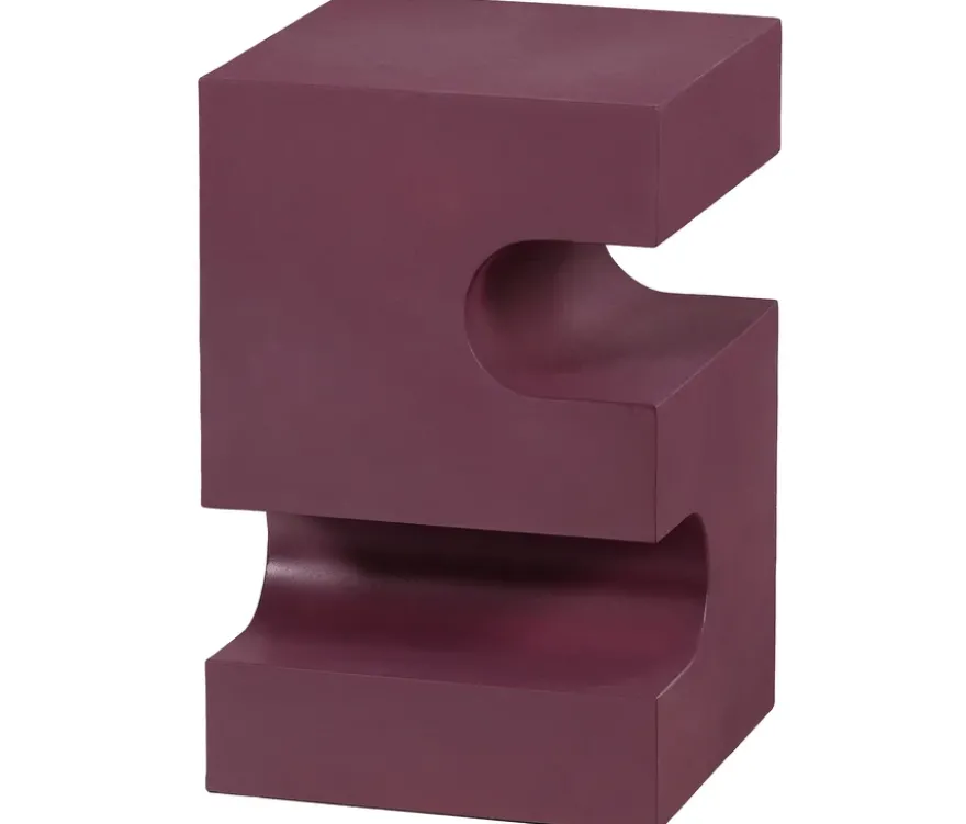 WOOOD Side Table »Jessa«, Metall, lila-braun