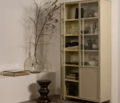 WOOOD XL-Metall-Vitrine »Exhibit«, 2-türig, sand
