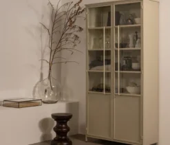 WOOOD XL-Metall-Vitrine »Exhibit«, 2-türig, sand