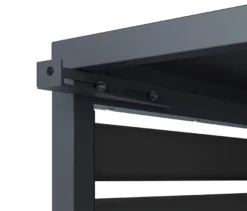 Wärmepumpenabdeckung, ca. 100 cm, anthrazit