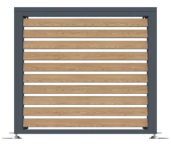 Wärmepumpenabdeckung, ca. 100 cm, Holzoptik