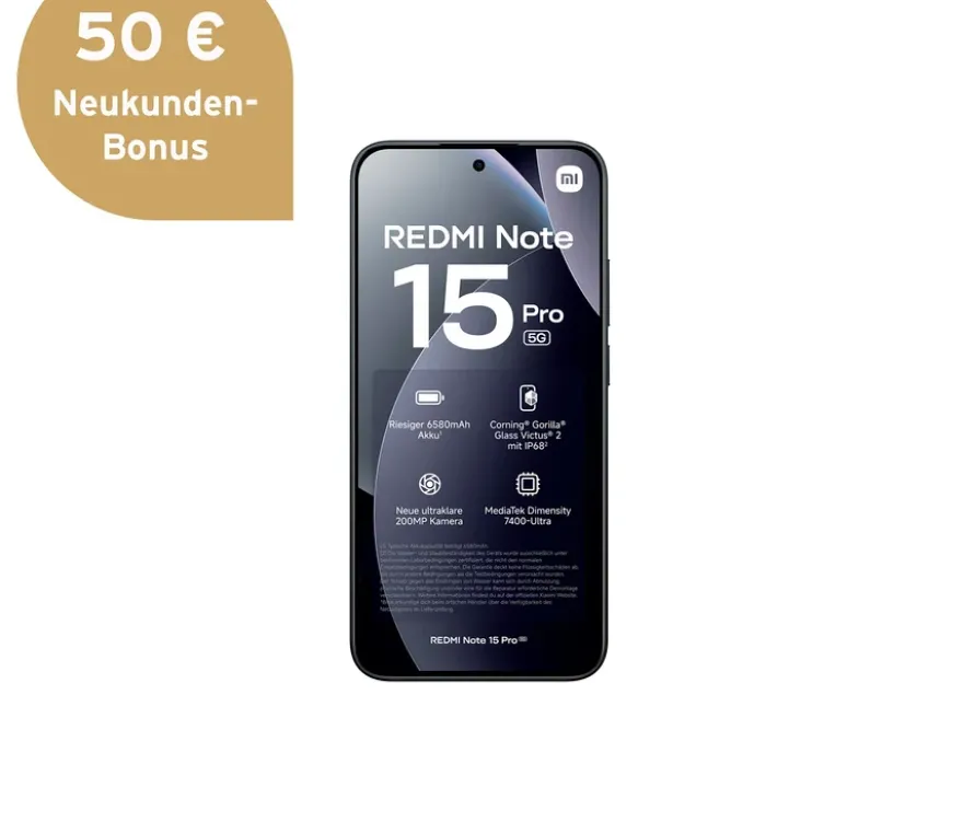Xiaomi Redmi Note 15 Pro 5G 256 GB Black