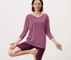 Yogashirt, mauve