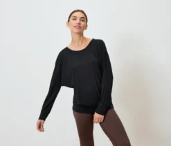 Yogashirt, schwarz