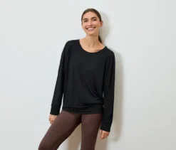 Yogashirt, schwarz