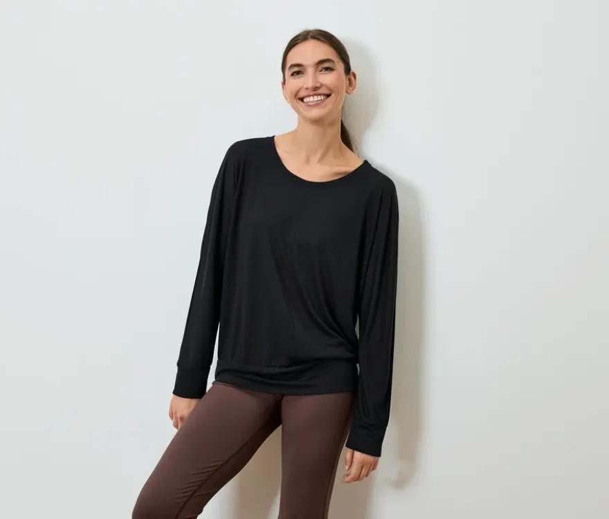 Yogashirt, schwarz