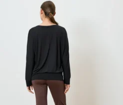 Yogashirt, schwarz