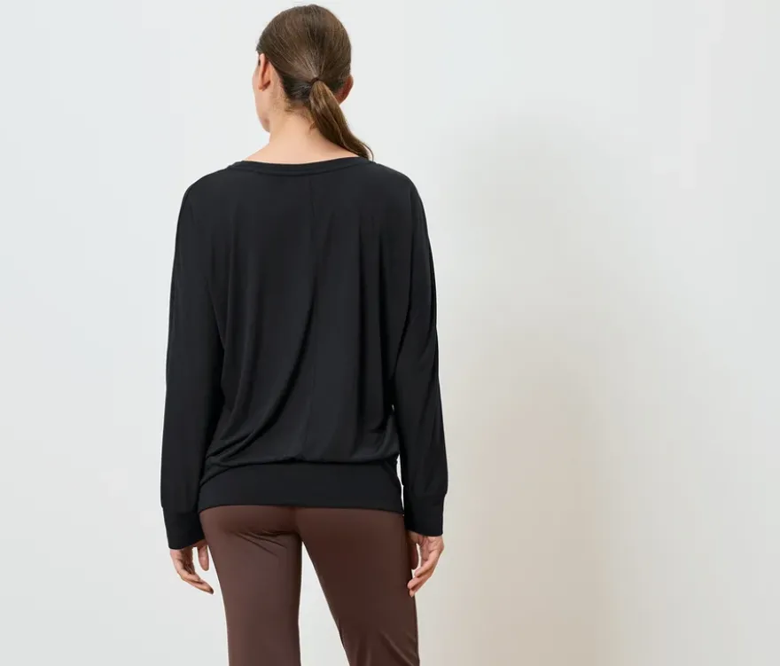 Yogashirt, schwarz