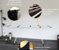 Yoursol Teleskop-Wäscheständer, weiß