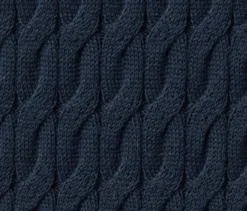 Zopfstrickpullover, dunkelblau