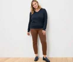 Zopfstrickpullover, dunkelblau