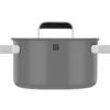 ZWILLING PURE Edelstahl-Kochgeschirr-Set, 5-teilig, grau